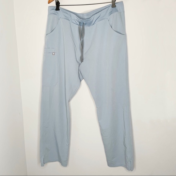 Figs Tops Figs Dusty Blue Scrub Set Casma Top Kade Pants Xxl Xl